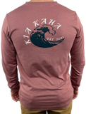 Wai - Heather Mauve - Long Sleeve T-Shirt